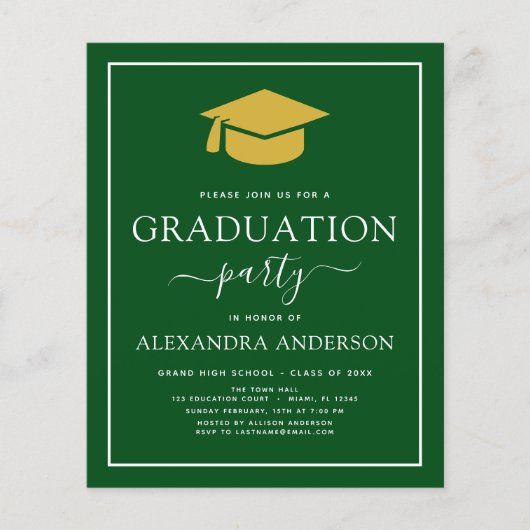 Begroting 2022 Groene Gold Flyer van de Graduation (Voorkant)