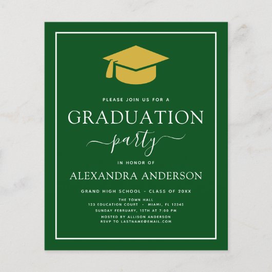 Begroting 2022 Groene Gold van de Graduation Party (Voorkant)