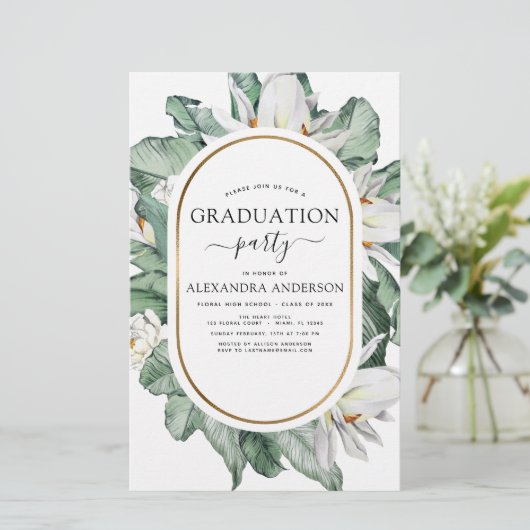 Begroting 2022 Tropisch Afstuderen Magnolia Floral (Staand voorkant)