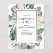 Begroting 2022 Tropisch Afstuderen Magnolia Floral Flyer (Voorkant)