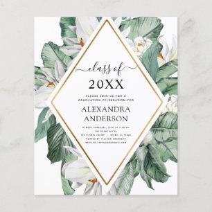 Begroting 2022 Tropisch Afstuderen Magnolia Floral Flyer