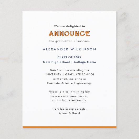 BEGROTING 2023 Aankondiging van het AFSTUDEERDER R Flyer (Achterkant)