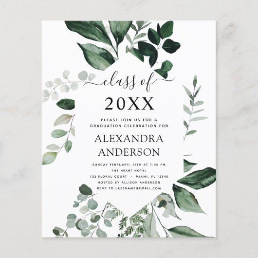 Begroting 2023 Afstuderen botanische groen Flyer (Voorkant)