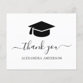 Begroting 2023 Afstuderen Dank u zwart-wit Flyer (Voorkant)