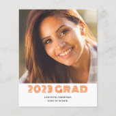 Begroting 2023 Afstuderen Foto aankondiging Flyer (Voorkant)