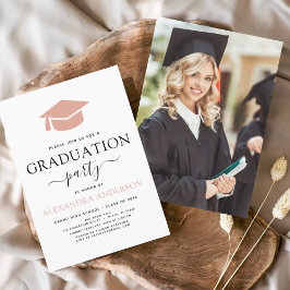 Begroting 2023 Afstuderen roze elegant foto-Afbeel Flyer