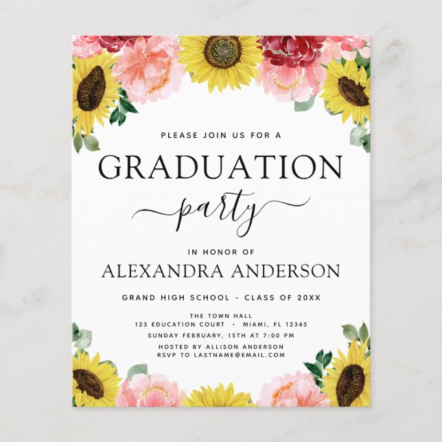 Begroting 2023 Afstuderen Zonnebloem Foto Land (Voorkant)