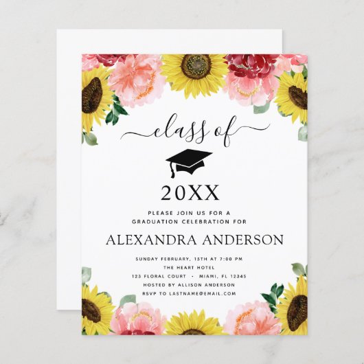 Begroting 2023 Afstuderen Zonnebloem Land (Voorkant / Achterkant)