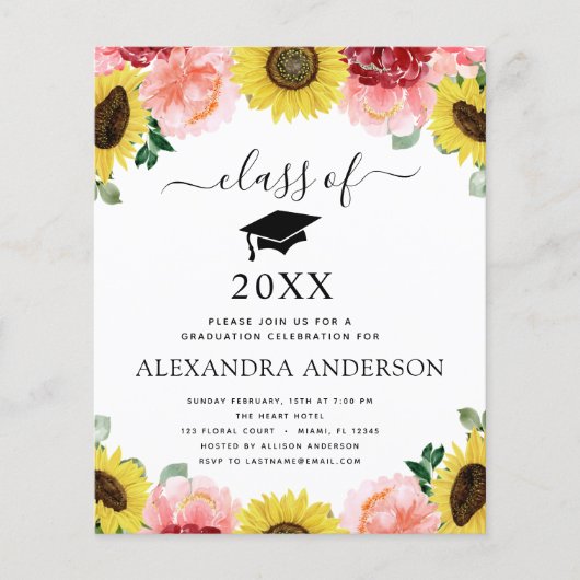 Begroting 2023 Afstuderen Zonnebloem Land Flyer (Voorkant)