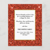 Begroting 2023 Agenda 12 Foto Red Glitter Kaart (Achterkant)