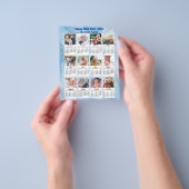 Begroting 2023 Agenda Moderne familie foto blauwe  Flyer (Hand)