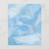 Begroting 2023 Agenda Moderne familie foto blauwe  Flyer (Achterkant)