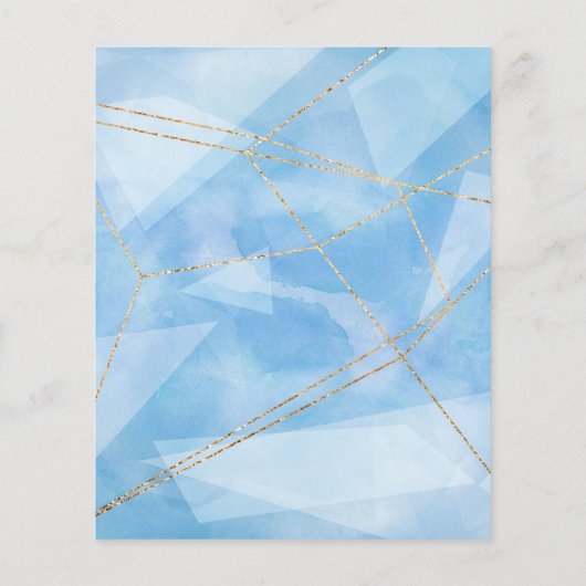 Begroting 2023 Agenda Moderne familie foto blauwe  Flyer (Achterkant)