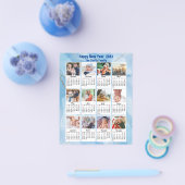 Begroting 2023 Agenda Moderne familie foto blauwe  Flyer (Enkel)