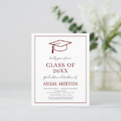 Begroting 2023 Eenvoudige Afstuderen fotouitnodigi (Staand voorkant)