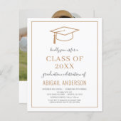 Begroting 2023 Eenvoudige Afstuderen fotouitnodigi (Voorkant / Achterkant)