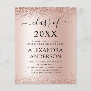 Begroting 2023 Graduation Party Glitter Blush Pink