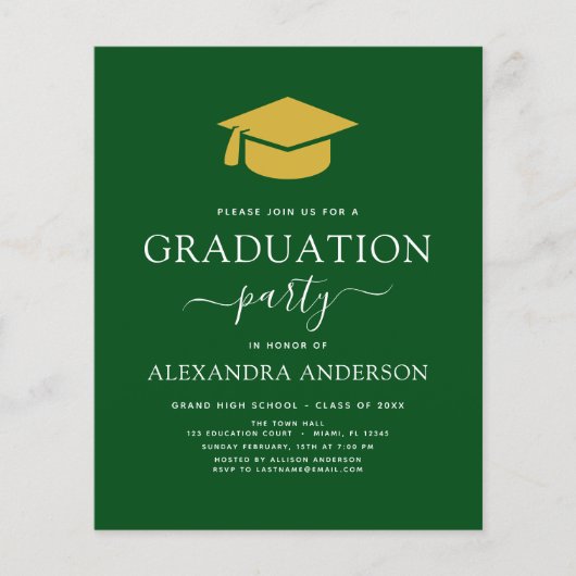 Begroting 2023: Groene goudprijs bij de Graduation Flyer (Voorkant)