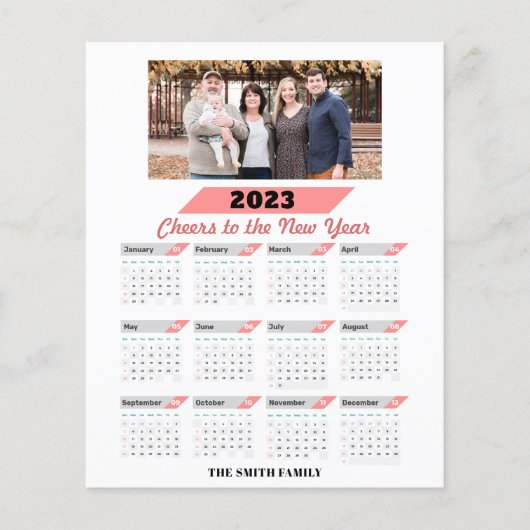 BEGROTING 2023 - Kalender - Moderne familiekaart - (Voorkant)