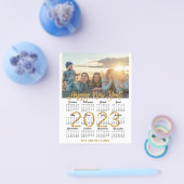 BEGROTING 2023 - Kalender - Moderne familiekaart - Flyer (Enkel)