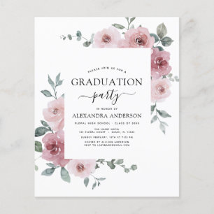 Begroting 2023 Stusty Roze Afstuderen Floral Flyer