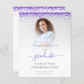 Begroting 2024 Afstudeerder Foto Paarse glitteraan (Voorkant / Achterkant)