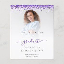 Begroting 2024 Afstudeerder Foto Paarse glitteraan