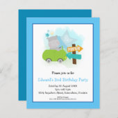 Begroting 20e verjaardag van de uitnodiging van de (Voorkant / Achterkant)