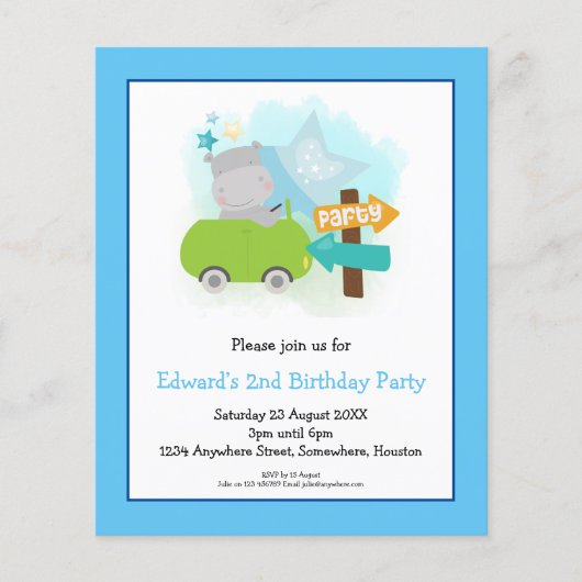 Begroting 20e verjaardag van de uitnodiging van de (Voorkant)