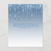 BEGROTING 21e Verjaardag Druppelende Glitters Glam Flyer (Achterkant)