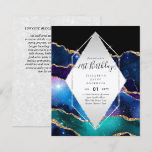 BEGROTING 21e verjaardag Glittery AGATE Sparkle In