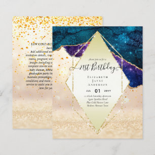 BEGROTING 21e verjaardag Glittery AGATE Sparkle In