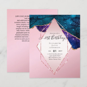 BEGROTING 21e verjaardag Glittery AGATE Sparkle In