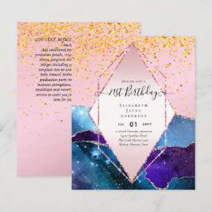 BEGROTING 21e verjaardag Glittery AGATE Sparkle In