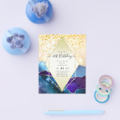 BEGROTING 21e verjaardag Glittery AGATE Sparkle In Flyer (Enkel)