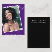 BEGROTING 21e verjaardag Nodig FOTO Keepomwille ui Notitiekaartje (Voorkant / Achterkant)