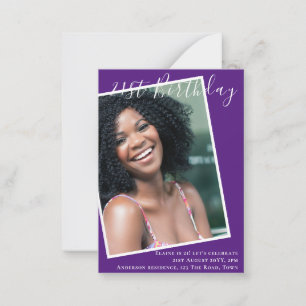 BEGROTING 21e verjaardag Nodig FOTO Keepomwille ui Notitiekaartje