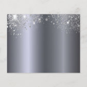 Begroting 21e verjaardag zilverglitter sparen de d (Achterkant)