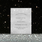 Begroting 25e trouwdag zilverglitter