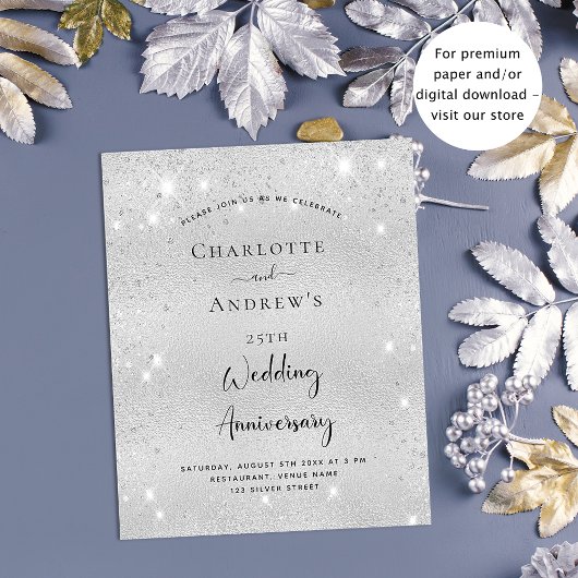 Begroting 25e zilveren trouwdag