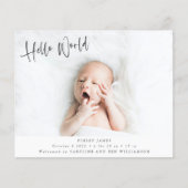 Begroting 2 Aankondiging van dubbele geboorte foto (Voorkant)