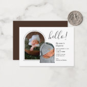 Begroting 2 Aankondiging van geboorte met handschr (Voorkant / Achterkant in situ)