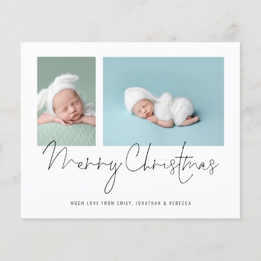 Begroting 2 Foto Collage Baby Eerste Kerstkerkerst (Voorkant)