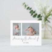 Begroting 2 Foto's kondigen aankomende geboorte aa (Staand voorkant)