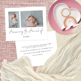 Begroting 2 Foto's kondigen aankomende geboorte aa