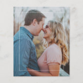 Begroting 2 foto's moderne uitnodiging voor tovena (Achterkant)