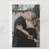 Begroting 2 foto's moderne uitnodiging voor tovena (Achterkant)