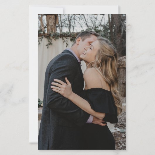 Begroting 2 foto's moderne uitnodiging voor tovena (Achterkant)