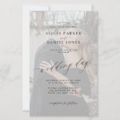 Begroting 2 foto's moderne uitnodiging voor tovena (Voorkant)