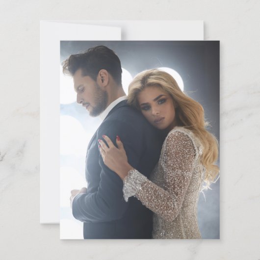 Begroting 2 Foto's Overlay Wedding Hartelijk dank (Achterkant)